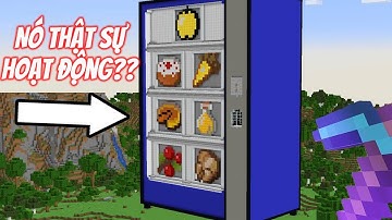 Tôi Chế Tạo Máy Bán Hàng Tự Động Hoạt Động Được Trong Minecraft | Bedrock