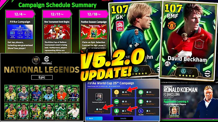 eFootball™ 2026 New Update v5.2.0🔥Free Epic 😍 New Managers, Thursday Potw & Free Coins Campaign