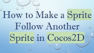 How to Make a Sprite Follow Another Sprite in Cocos2D