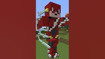 FLASH DC Statue House Build Battle In Minecraft - NOOB VS PRO CHALLENGE - Maizen Mizen Mazien Parody