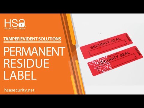 Video thumbnail for Tamper Evident Label | Security Label | Red Label | Packaging Label | VOID Message | HSA Security