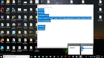 Font color and Background color in HTML Lecture 3 HSC (ICT)
