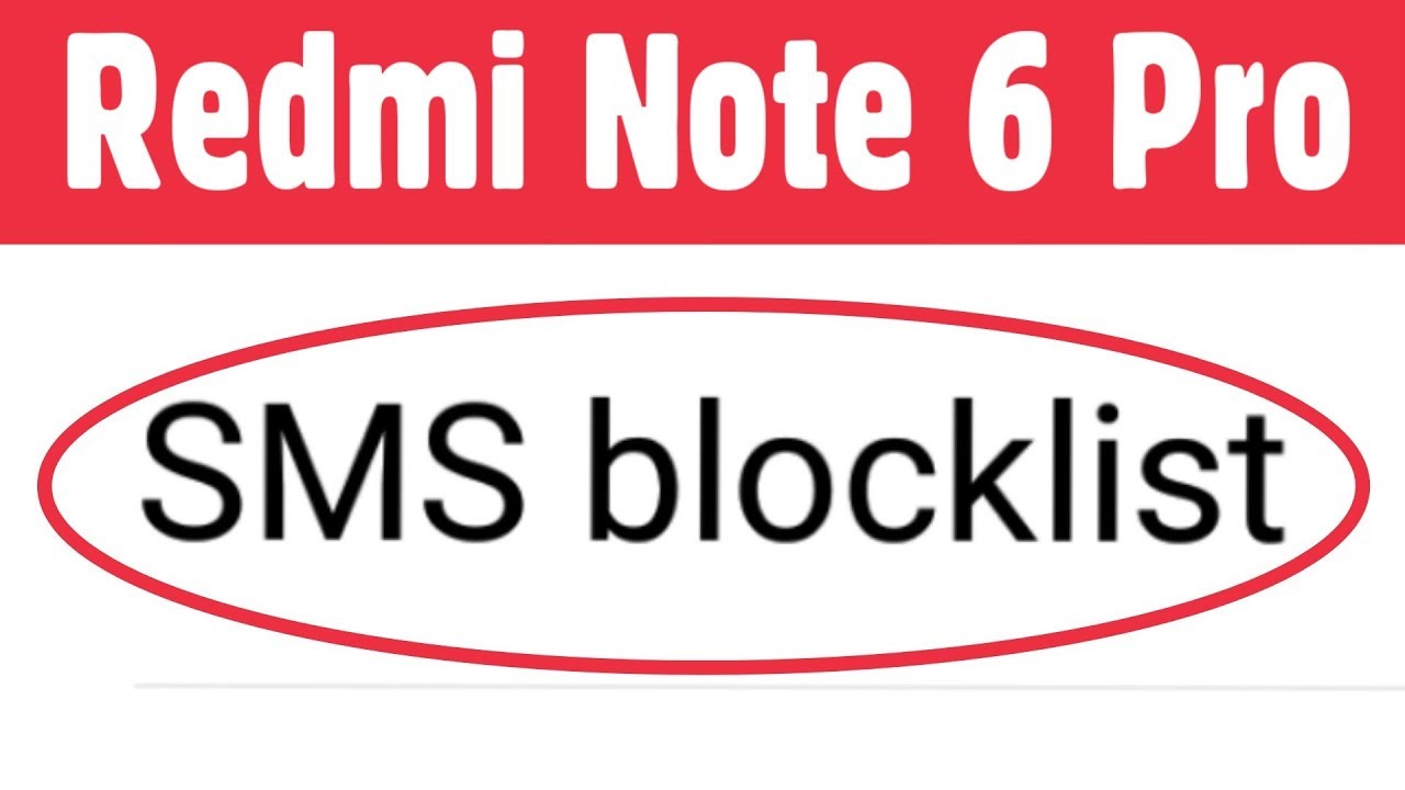 Xiaomi Redmi Note 6 Pro | How To Block Incoming Messages SMS | Stop Messages | Block SMS Strangers