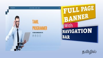 How to Create Navigation Bar using HTML and CSS | Sticky Navigation Bar HTML CSS | Tamil Programmer