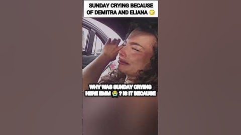 Sunday Kalogeras CRYING Because of Eliana and Demitra?😭😳 #kalogerasisters #trending #shorts #funny