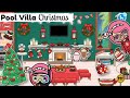 POOL VILLA CHRISTMAS HOUSE DESIGN | Update Toca Life World | Toca Boca