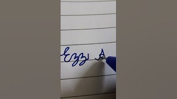 How to write Ezz Ali in english cursive writing #moshitimes #satisfying #shorts
