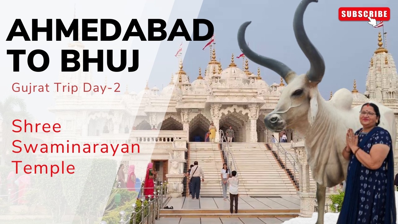 Ahmedabad to Bhuj Epic Road Trip | Gujarat Series EP2 | Smriti Van + Swaminarayan Mandir Magic! 😍