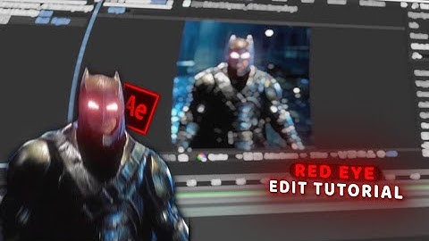 Red Glow Eye Tutorial in After Effects | Yeabaep