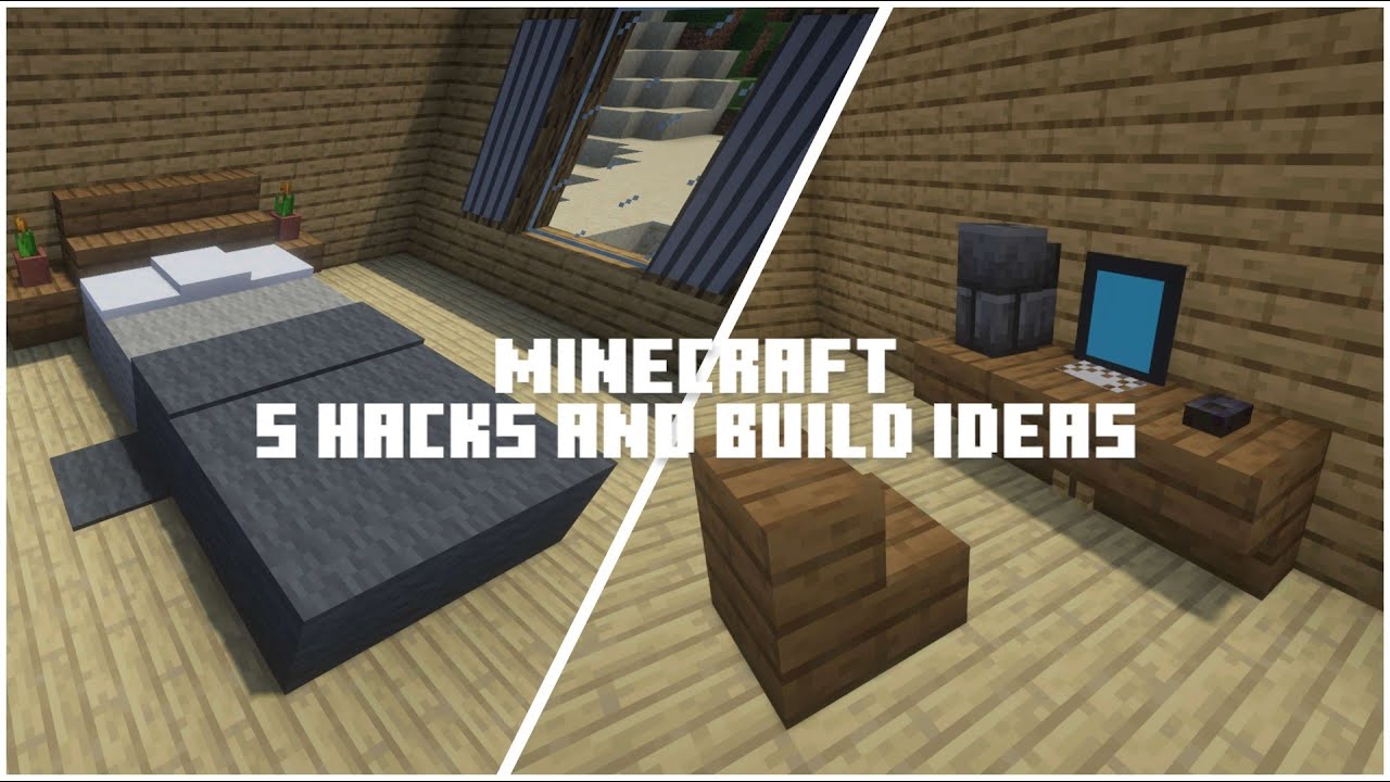 Minecraft | 5 Hacks And Build Ideas - YouTube