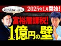 【悲報】1億円の壁！富裕層狙い撃ち2025年1月からスタート！【金融所得課税】
