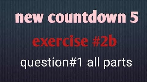 new countdown 5 || ex #2b || Q#1 all parts || maths with shumaila