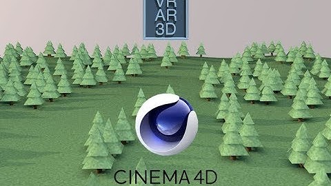 Cinema 4D - How to quickly make a low poly forest