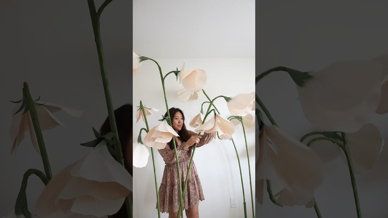 Giant paper flower sweet peas 