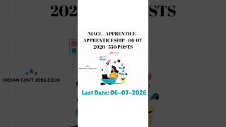 NIACL Apprentice Online 550 Vacancies