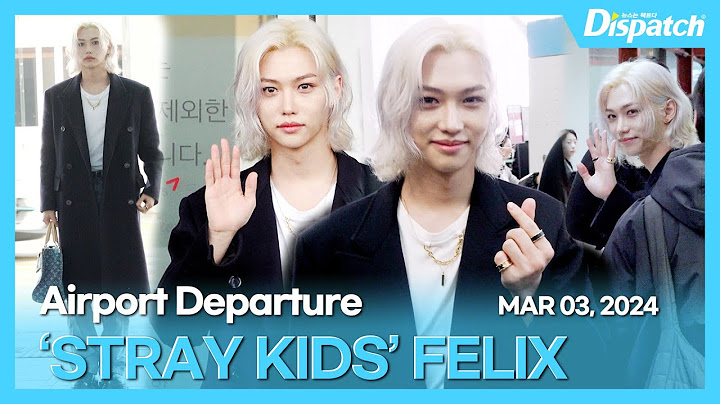 필릭스(스트레이 키즈), "금발 프린스의 미소👀행뽁 지수⬆️" l FELIX(SKZ), "Blonde Prince's smile 👀 'Hangbok' Level⬆ ️" [공항]