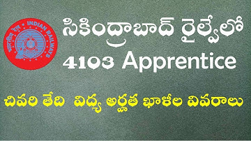 Secunderabad Apprentice 2022|RRC