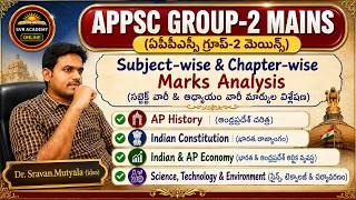 🔥 APPSC Group 2 - Mains Subject-wise & Chapter-wise Marks Analysis