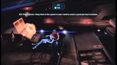 Mass Effect 3: EDI and Engineer Adams discuss the IFF upgrade