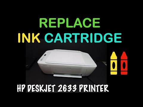 HP Deskjet 2633 Ink Cartridge Replacement, Review !!