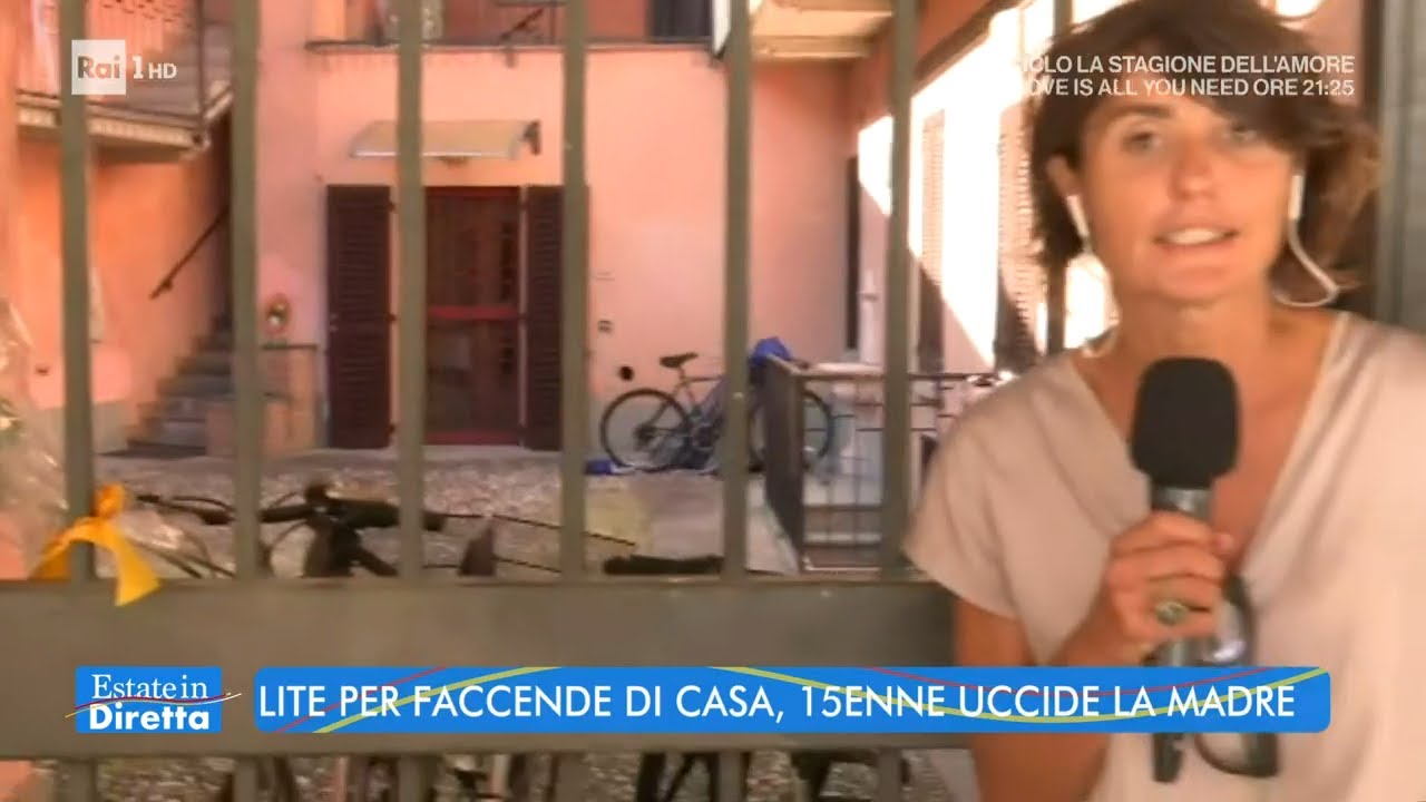 Treviglio: ragazza di 15 anni uccide la madre dopo una lite - Estate in Diretta 17/08/2021