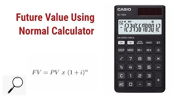 Future value using Basic calculator