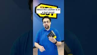 WHEN THE CASHIER IS IN A BAD MOOD 😂 #shorts