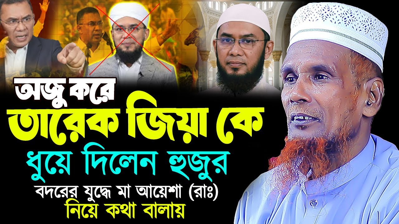 অজু করে তারেক জায়া কে ধুয়ে দিল হুুজুর । Mawlana Baccu Ansari । মাওঃ বাচচু আনছরী নতুন ওয়াজ
