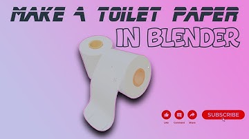 How to make a Toilet Paper in Blender (Time-lapse)