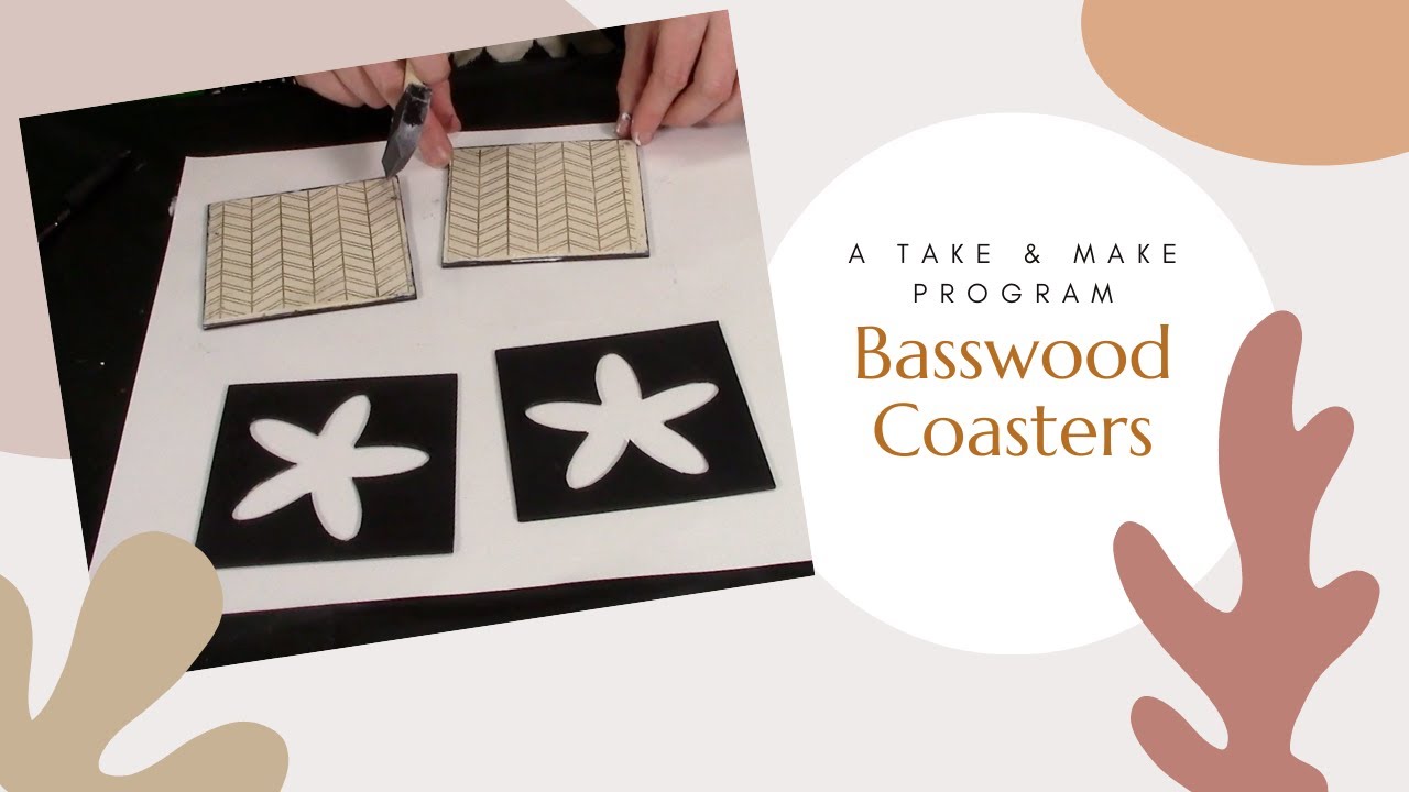 How to Make Coasters with Cricut  Diy wood coasters from Basswood 