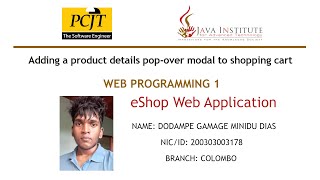 Adding a product details pop-over modal to shopping cart - eShop Web Application - Web Programming 1 screenshot 5