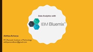 Seminar on data analysis with IBM Bluemix