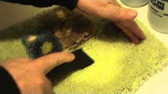 Correct Method For Dyeing Bleach Stains with carpet dye.           www.bleachstain.com 