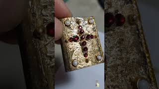 ⚜️ DIY Mini Books with FREE printables - Mini Medieval Manuscripts with gems and clasps! 😍 📕 #shorts