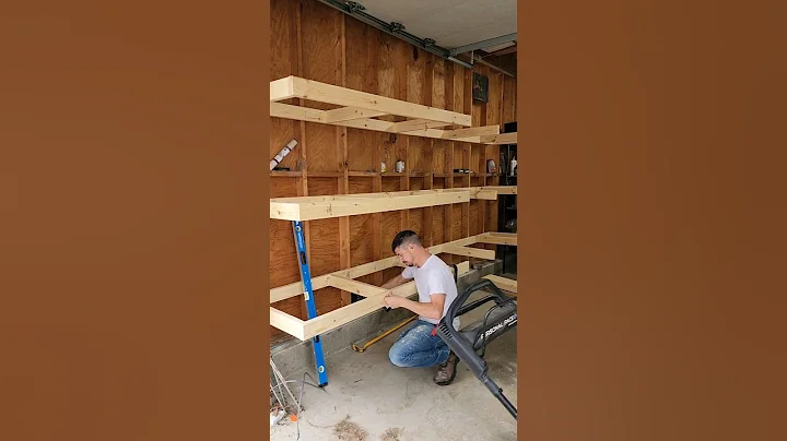 these really helped my garage #garage #garageshelves #building #satisfying #storage