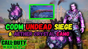 codm undead siege 2023 | how to get aether crystals camo in cod mobile