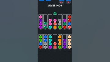 Ball Sort Puzzle nível 1404 #games #androidgameszone #level #puzzle #colors #gaming #pop #automobile