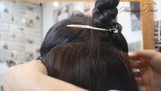 สอนใส่แฮร์พีช ใช้เวลาไม่ถึง 5 นาที เนียนสุดๆ | Malaysia Hair Imports