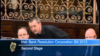 Shane Ross Richard Boyd Barrett Joe Higgins Stephen Donnelly on legislation to liquidate IBRC