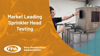Market Leading Sprinkler Head Testing