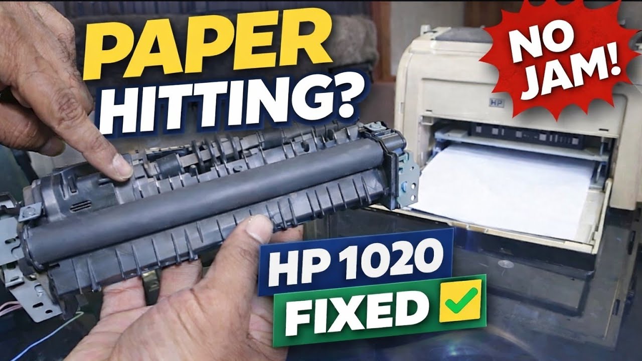 HP 1020 Paper Hitting Problem Fix | Paper Jam Noise Solution | 