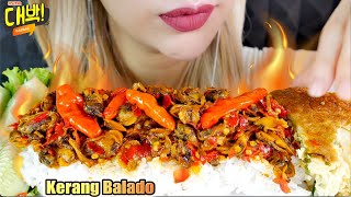 Asmr kerang Balado Mercon  Telur Dadar Fu Yung Hai   Spicy Oyster Balado  Rainy Day 