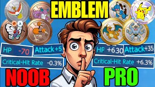 Secret Emblem build that Pro Players don't want you to Know 🤫🔥 ll Pokemon unite emblem builds