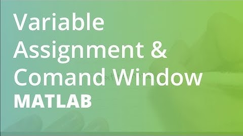 MATLAB: Variable Assignment & Comand Window