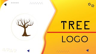 How to Design a tree logo in adobe illustator||professional logo design||tree logo make