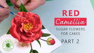 Make Camellia Flowers For Cakes & Clay Crafts |  Part 2