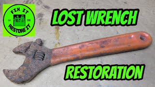 Rusted / rusty old seized adjustable crescent wrench fix it restore it