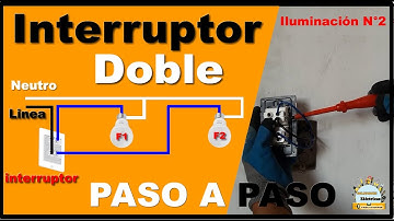 Cómo conectar 2 FOCOS con interruptor DOBLE