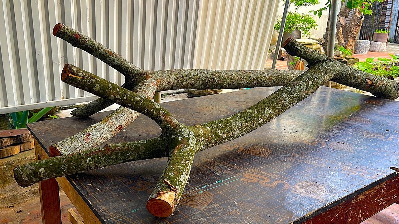 Crazy Ideas with Firewood : How to Create Unique Tables and Chairs Using Simple Materials