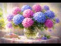 Hydrangeas in Bloom | Elegant Floral Art – TV ART GALLERY